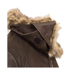 Dark Brown Shearling Leather Jacket