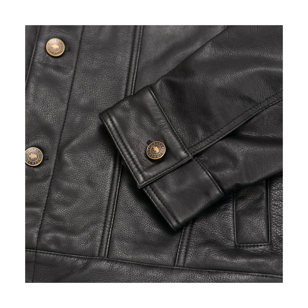 Trucker Style Genuine Leather Jacket