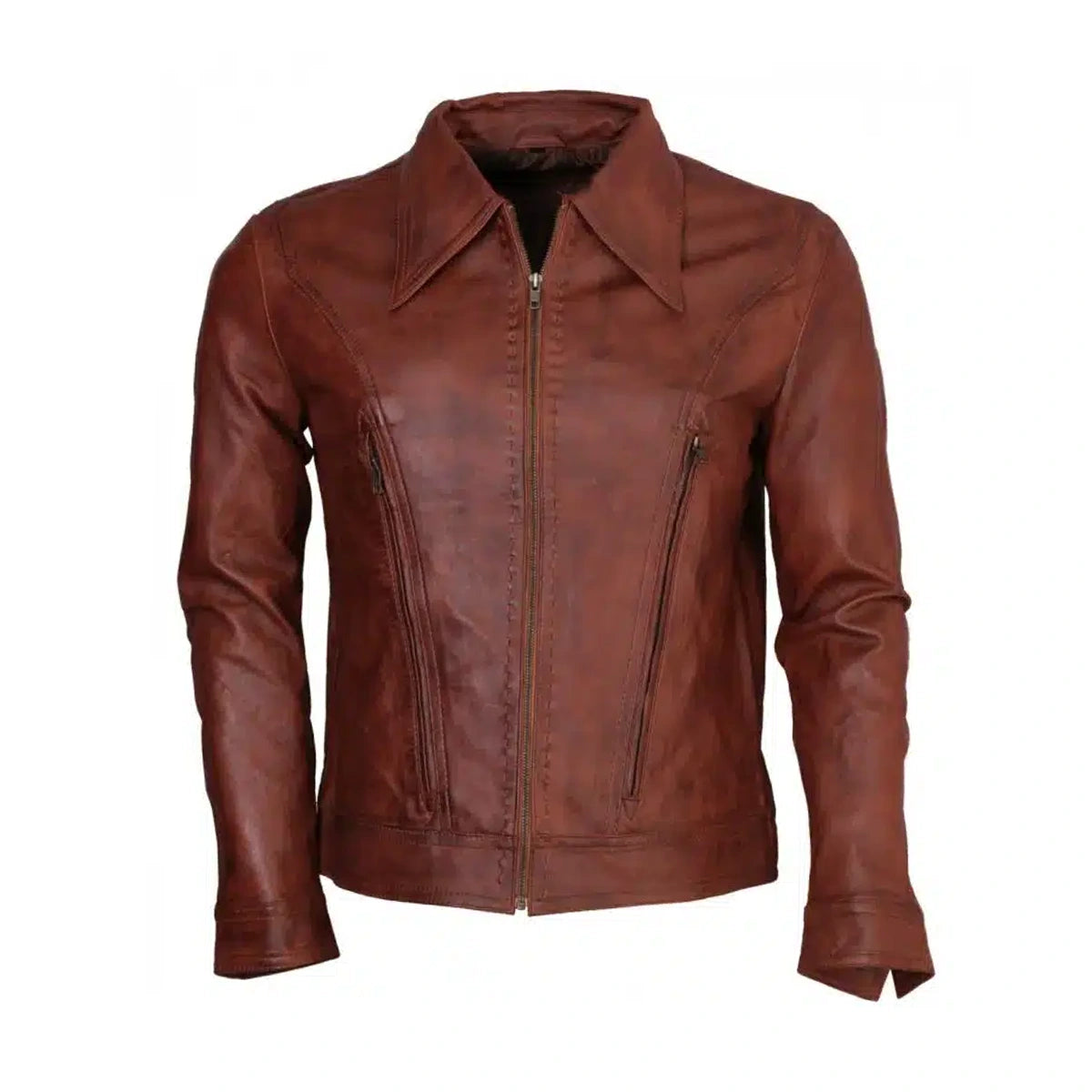 Men’s Brown Vintage Leather Jacket