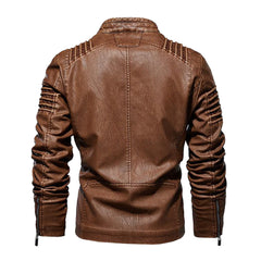 Fully Lined Biker Leather Jacket