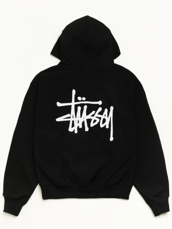 Stussy Basic Black Pullover Hoodie