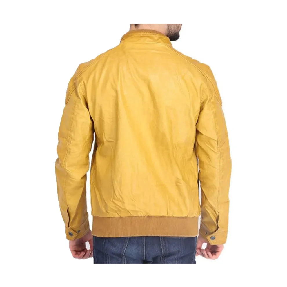 Racer Yellow Bomber Jacket