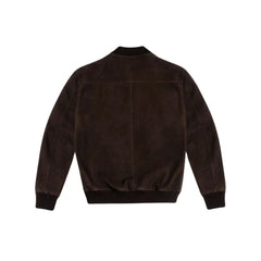 Suede Bomber Jacket - The Leather Jackets