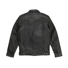 Trucker Style Genuine Leather Jacket