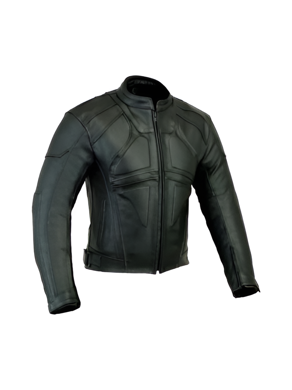 Dark Black Vintage Motorcycle Leather Jacket