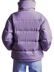 Women's Lavender Quilted Puffer Jacket