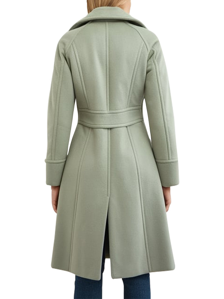 Women's Sage Green Cairn Wool Coat