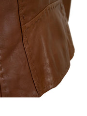 Women's Classic Tan Leather Jacket