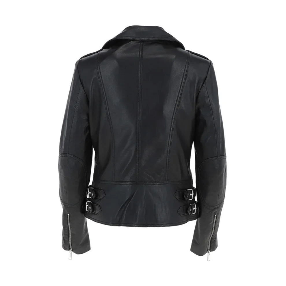 Biker Black Leather Jacket