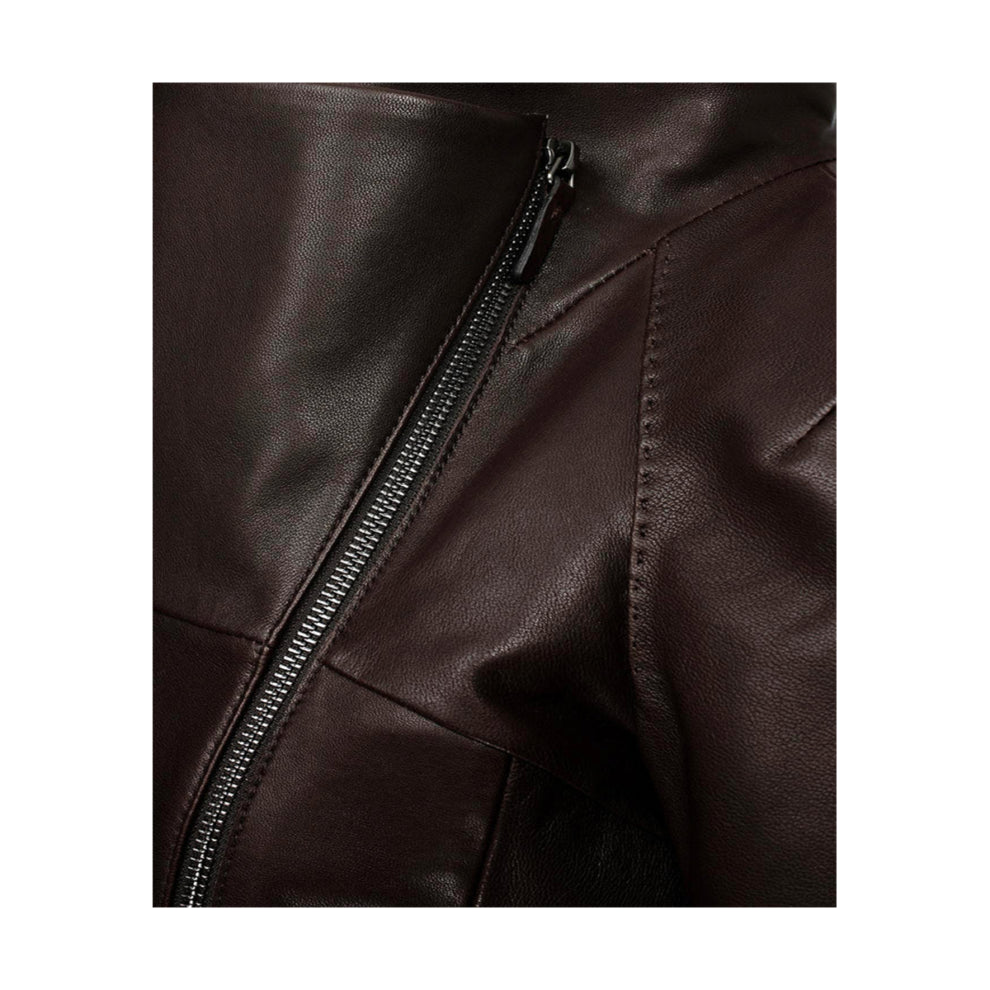 Brown Bitter Casual Leather Jacket