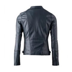 Black Biker Genuine Leather Jacket