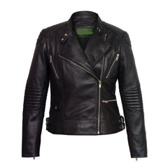 Black Leather Biker Jacket