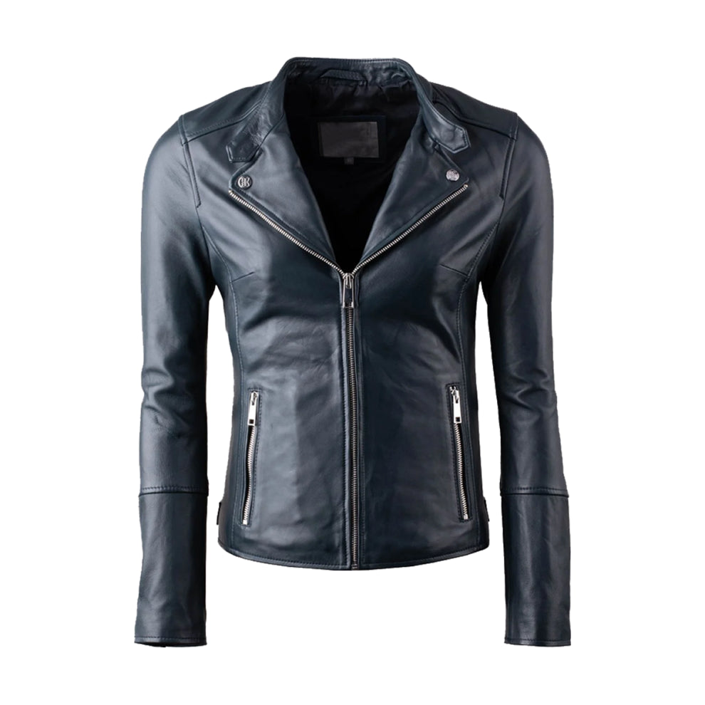 Black Biker Genuine Leather Jacket