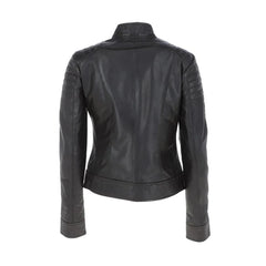 Black Biker Chocs Leather Jacket