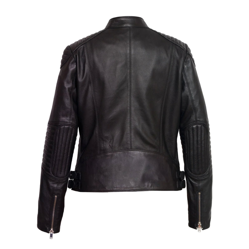 Black Leather Biker Jacket