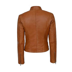 Brown Vintage Biker Leather Jacket