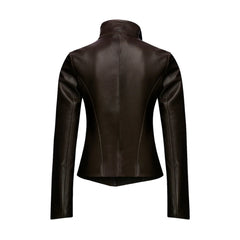 Bitter Brown Genuine Leather Jacket