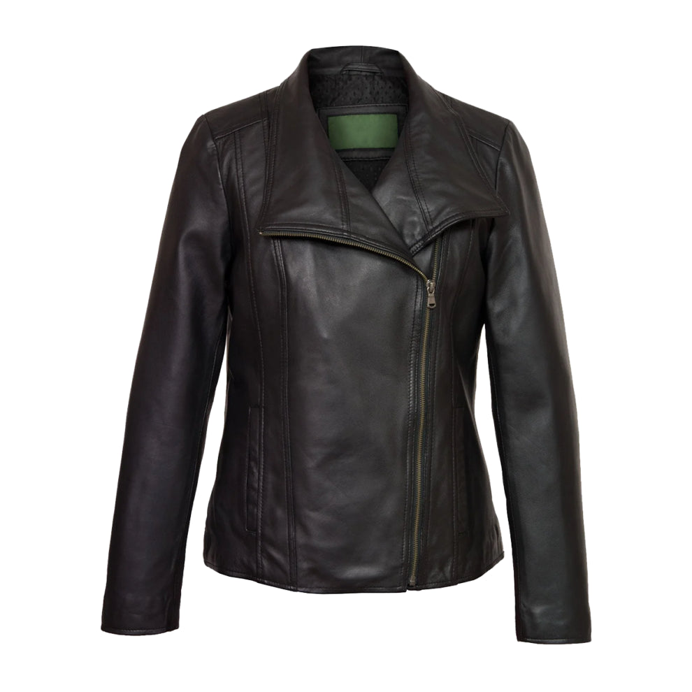 Lapel Slim Style Leather Jacket