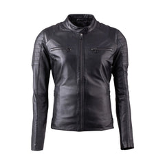 Black Slim Fit Biker Leather Jacket