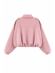 Womens Suede Bomber Jacket
