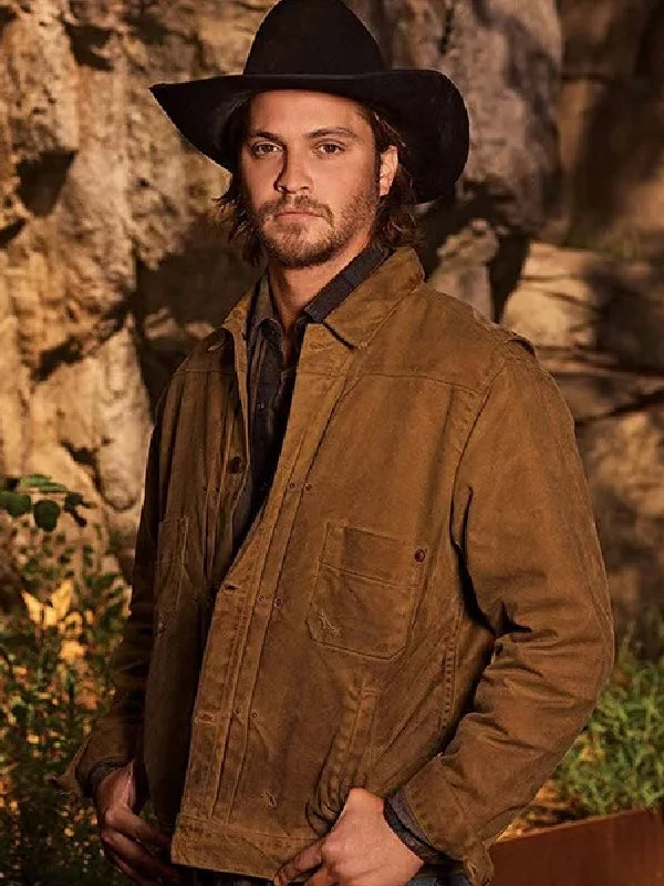 Luke Grimes Yellowstone Leather Jacket