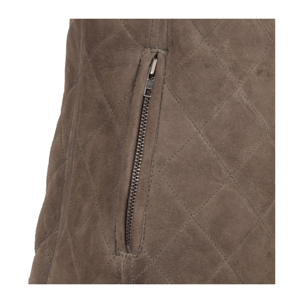 Rust Brown Suede Leather Gilet