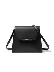 Women's Tan Leather Structured Shoulder Bag – Minimalist Crossbody Purse