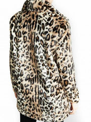 Beth Dutton Inspired Leopard Print Faux Fur Coat – Women’s Winter Fashion Jacket