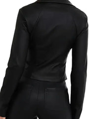 Women's Black Lace-Up Corset Jacket – Slim Fit Gothic Fashion Top