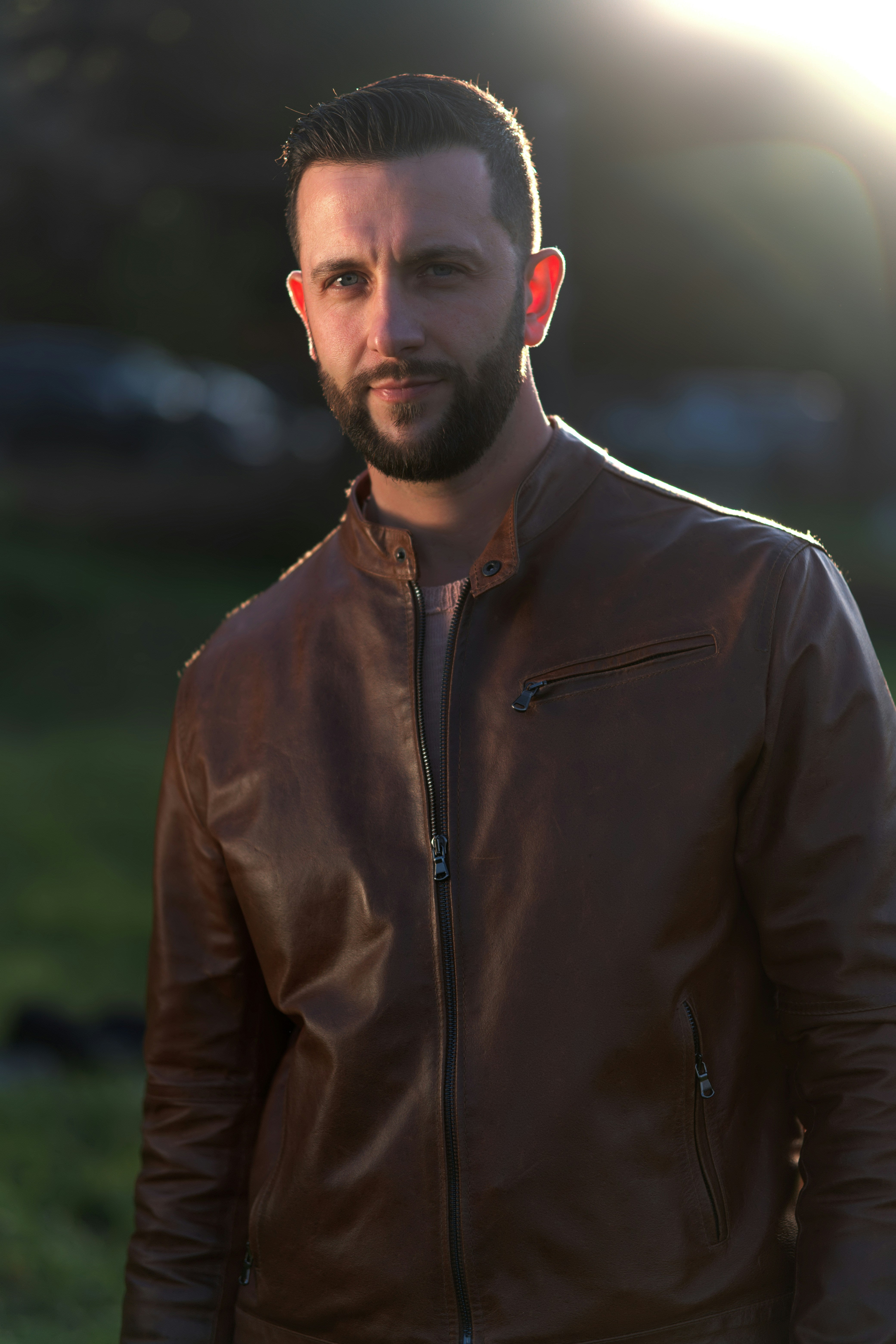 ジャケット・アウター Hideandseek Nubuck oiled leather JKT Hide & Seek Men's Vintage Waxed Brown Leather Trucker Jacket