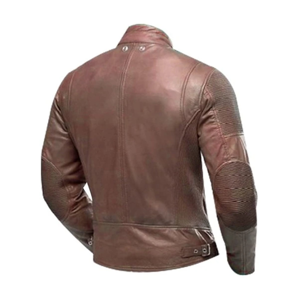 Cafe Racer Biker Vintage Real Leather Jacket