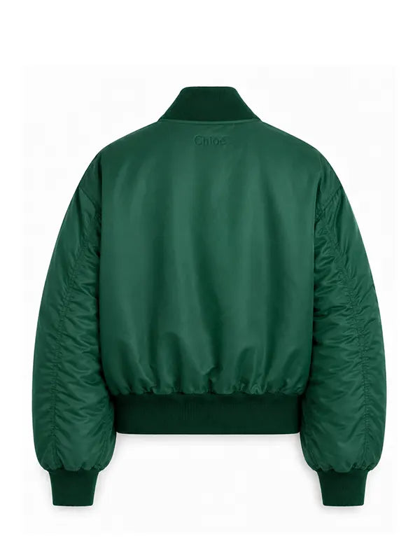 satin bomber jacket women