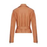 Full Padded Style Tan Brown Genuine Leather Jacket